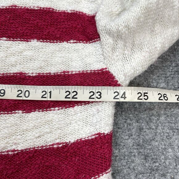 Lucky Brand Americana Flag Sweater Womens Size XL Cotton Blend Preppy Patriotic - Picture 5 of 9